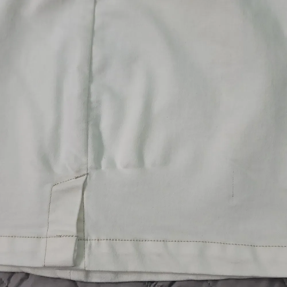 Free People white stretch denim skirt size 4